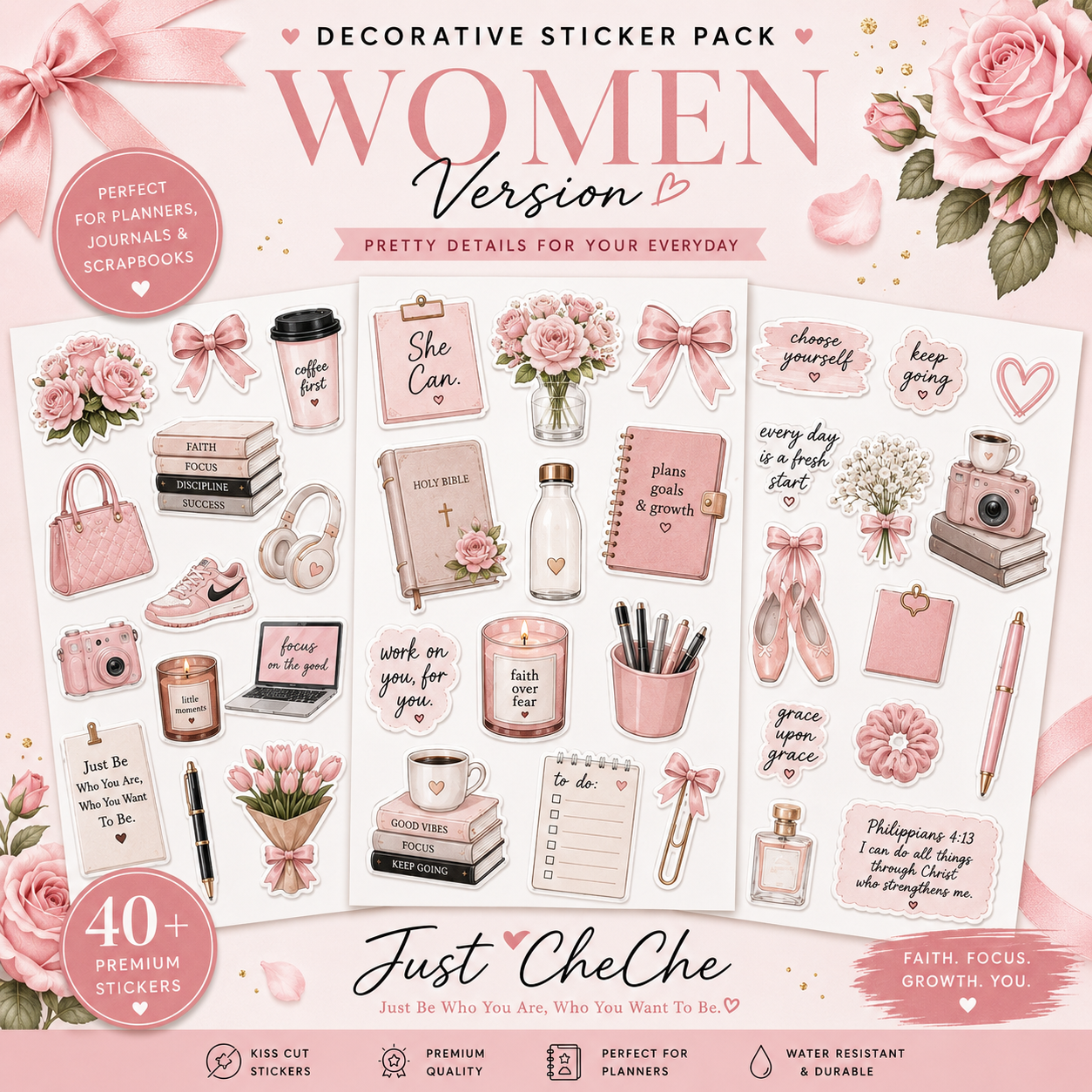Becoming Her - Digital Sticker Pack: Decorative Icons