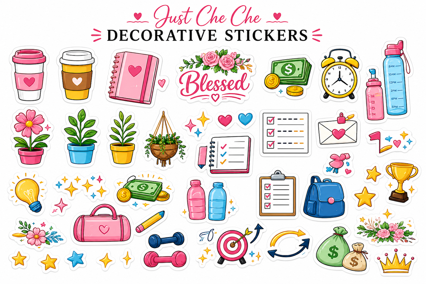 Becoming Her - Digital Sticker Pack: Decorative Icons